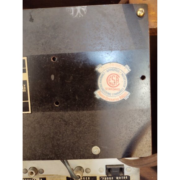 Sparton 6148 Viso-Glo AM/SW Tube Radio (1946) Expert Restored, Green Tuning Eye - Picture 12 of 16